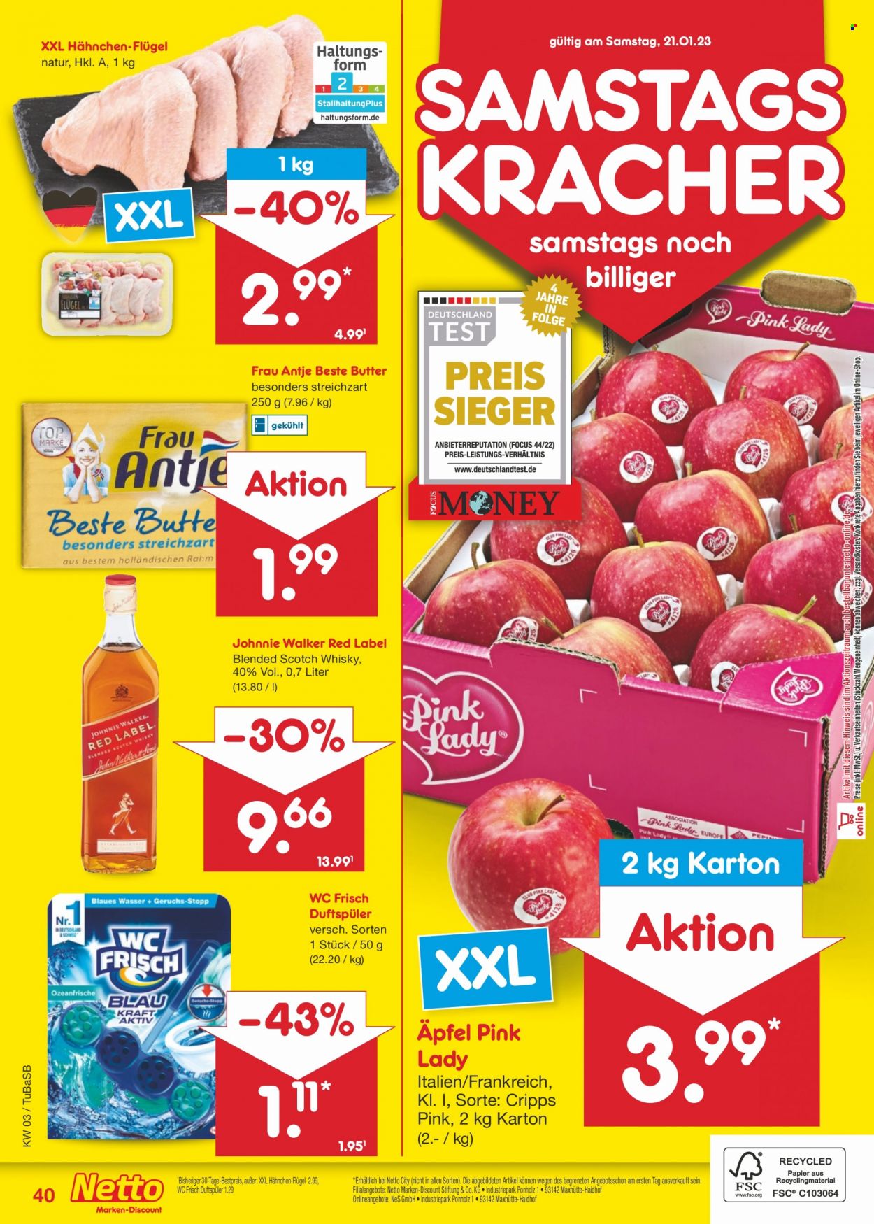 Netto Marken-Discount Prospekte  - 16.01.2023 - 21.01.2023. Seite 40