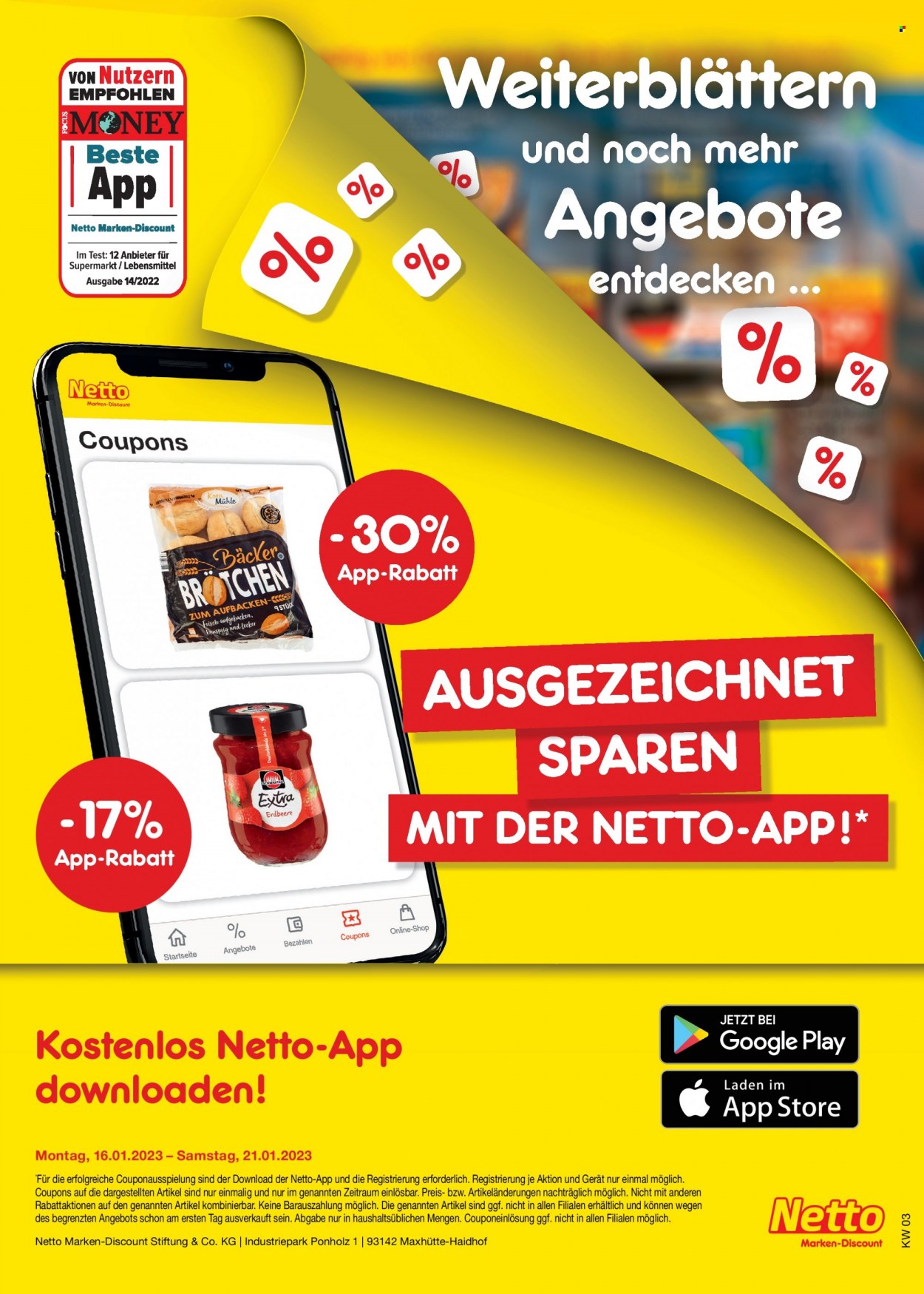 Netto Marken-Discount Prospekte  - 16.01.2023 - 21.01.2023. Seite 41