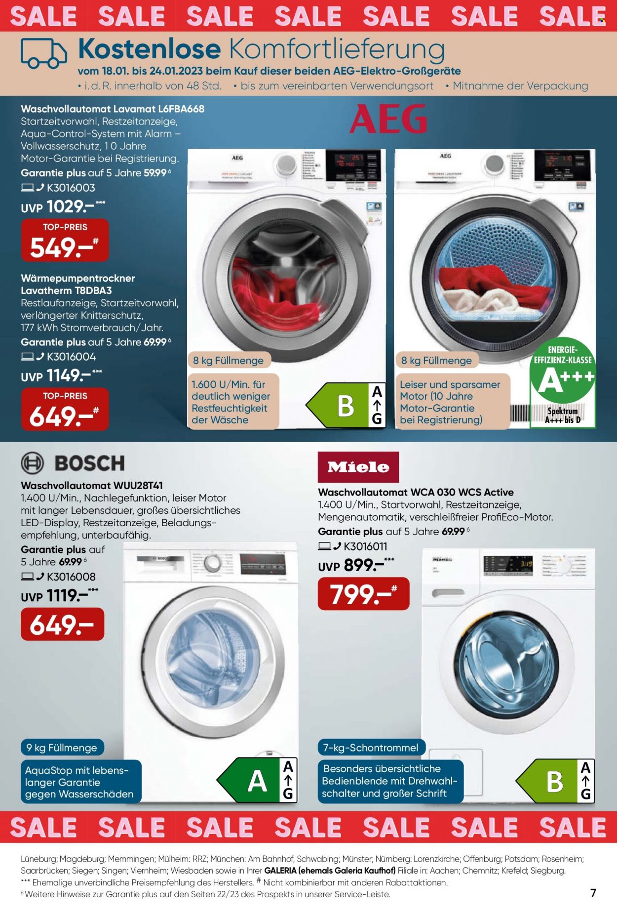 GALERIA Karstadt Kaufhof Prospekte  - 18.01.2023 - 24.01.2023. Seite 7