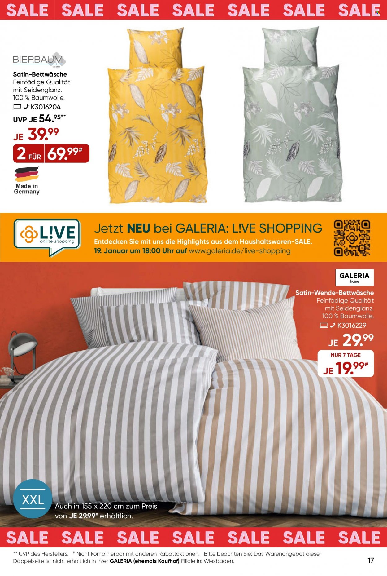 GALERIA Karstadt Kaufhof Prospekte  - 18.01.2023 - 24.01.2023. Seite 17