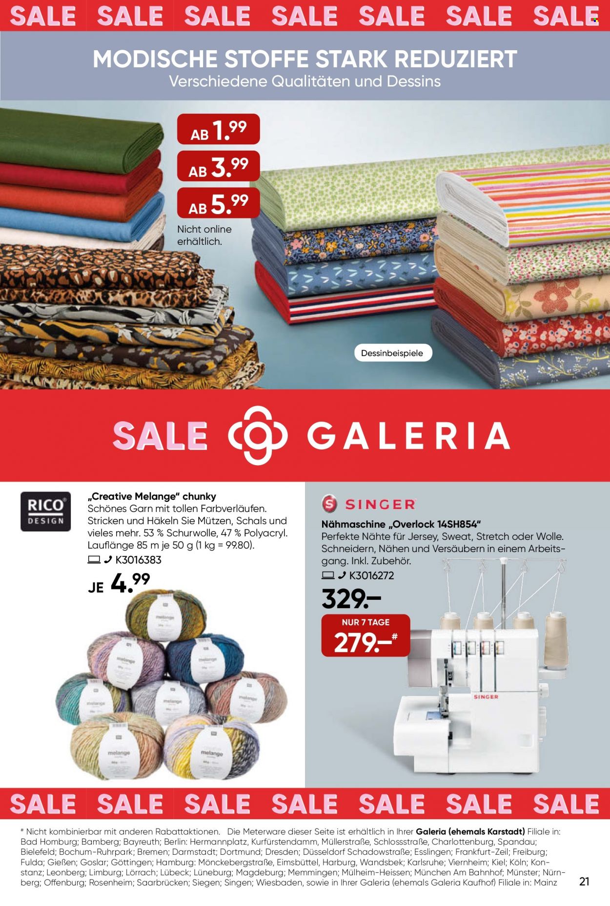 GALERIA Karstadt Kaufhof Prospekte  - 18.01.2023 - 24.01.2023. Seite 21