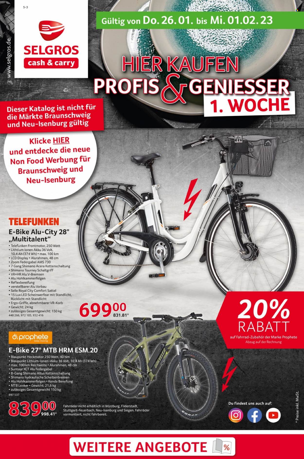 Selgros Prospekte  - 26.01.2023 - 1.02.2023. Seite 1