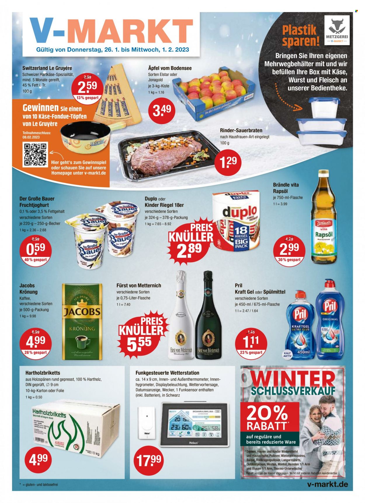 V-Markt Prospekte  - 26.01.2023 - 1.02.2023. Seite 1