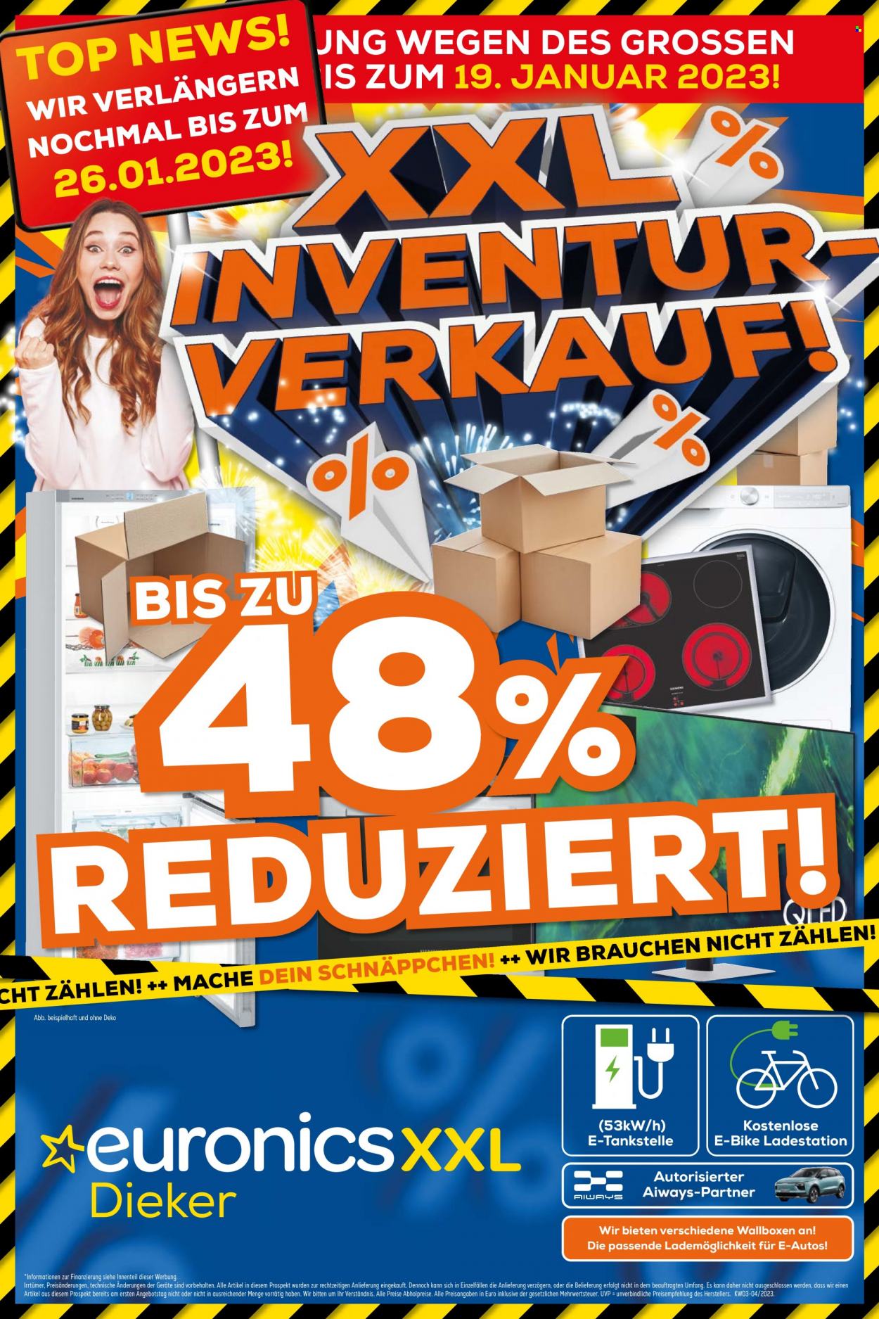 Euronics Prospekte  - 19.01.2023 - 26.01.2023. Seite 1