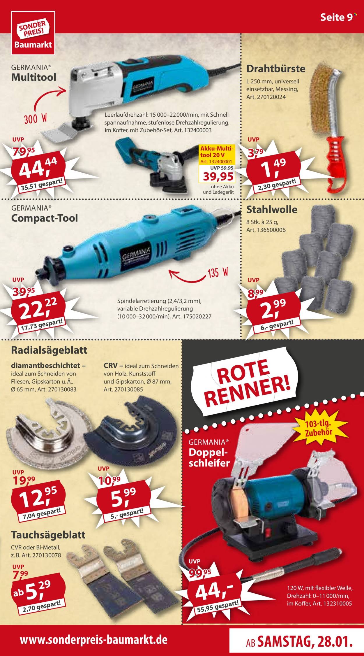 Sonderpreis-Baumarkt Prospekte  - 28.01.2023 - 3.02.2023. Seite 9