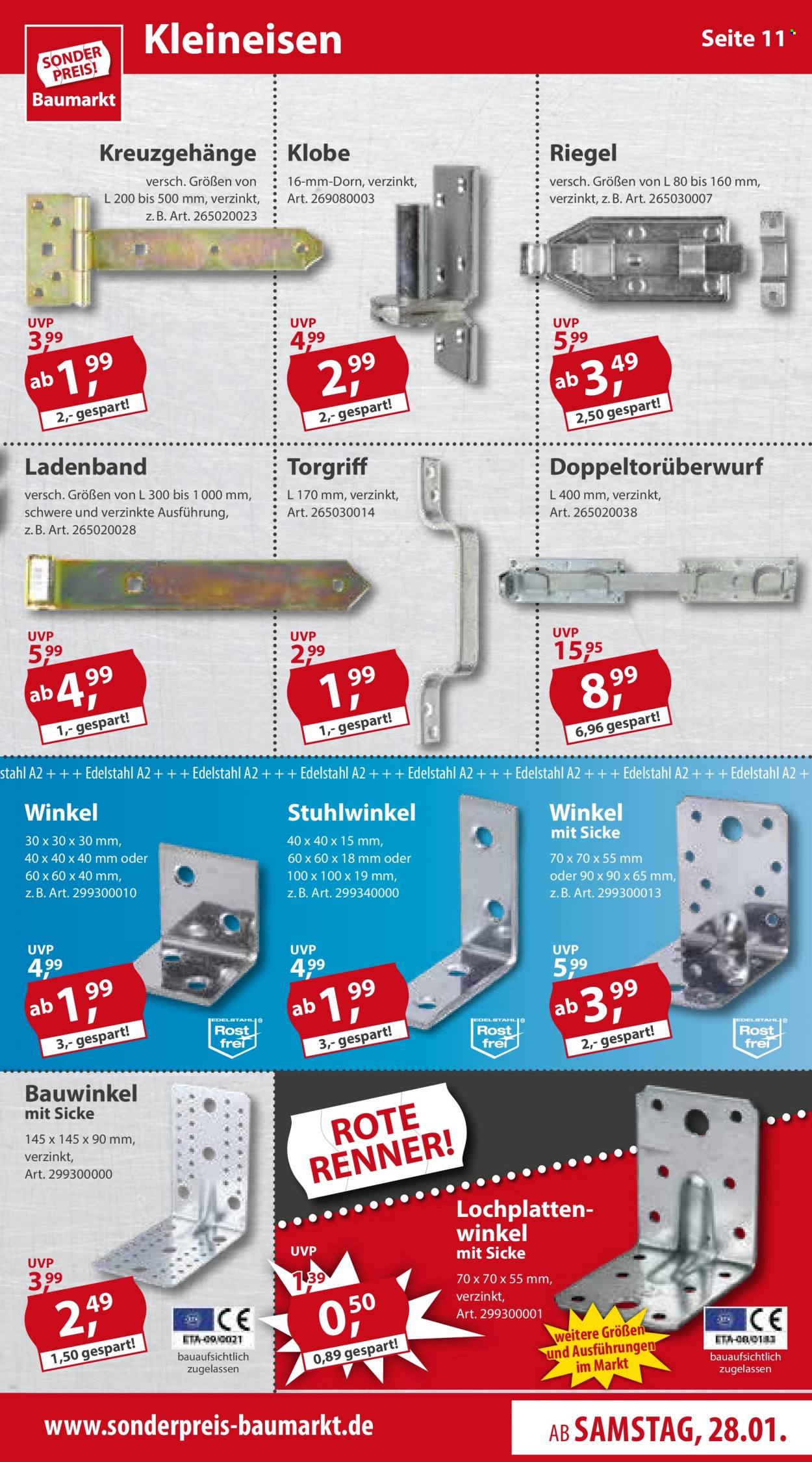 Sonderpreis-Baumarkt Prospekte  - 28.01.2023 - 3.02.2023. Seite 11