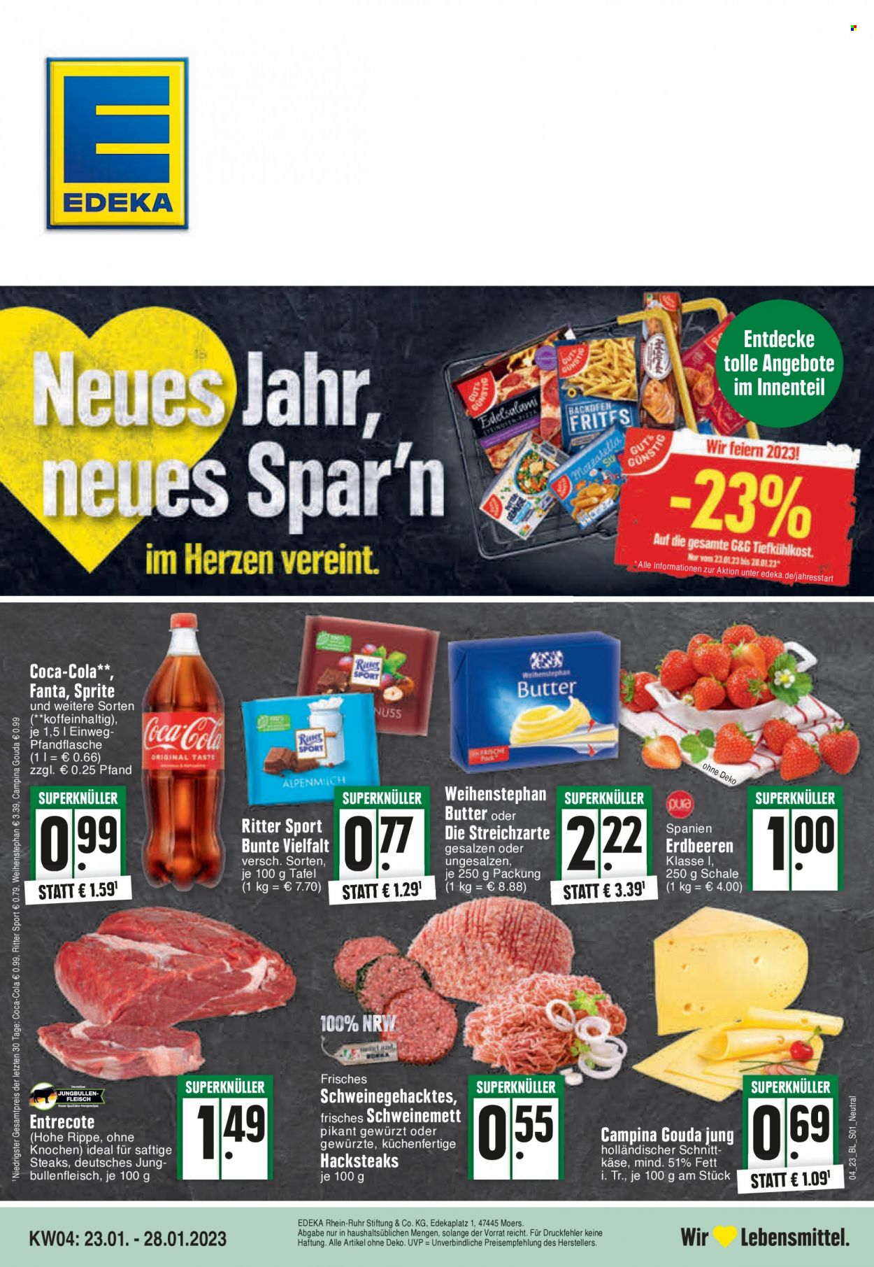 Edeka Prospekte  - 23.01.2023 - 28.01.2023. Seite 1