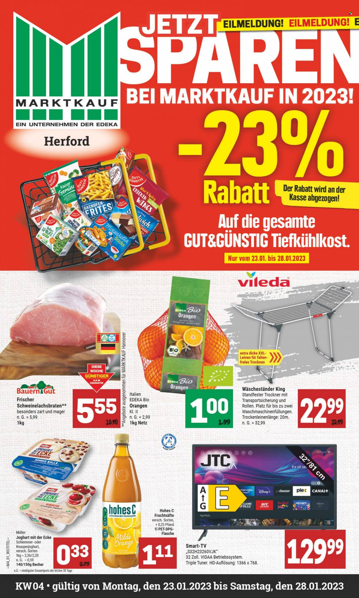 Marktkauf Prospekte  - 23.01.2023 - 28.01.2023. Seite 1