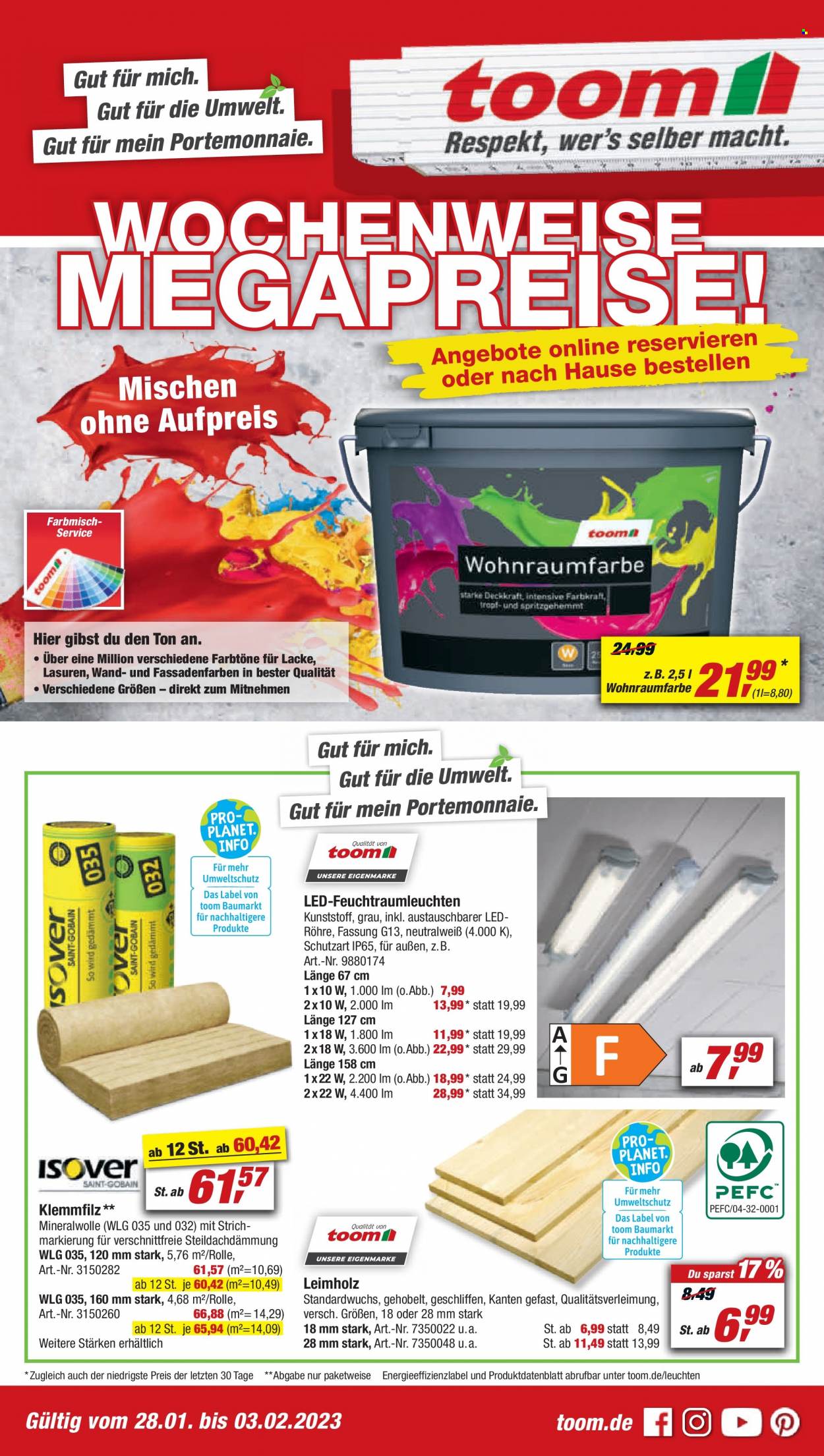 toom Baumarkt Prospekte  - 28.01.2023 - 3.02.2023. Seite 1