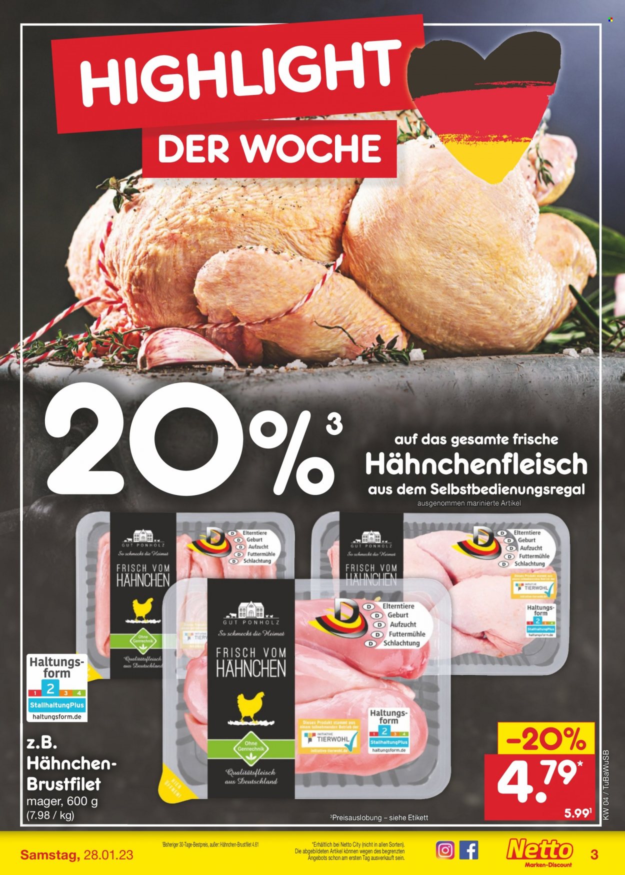 Netto Marken-Discount Prospekte  - 23.01.2023 - 28.01.2023. Seite 3