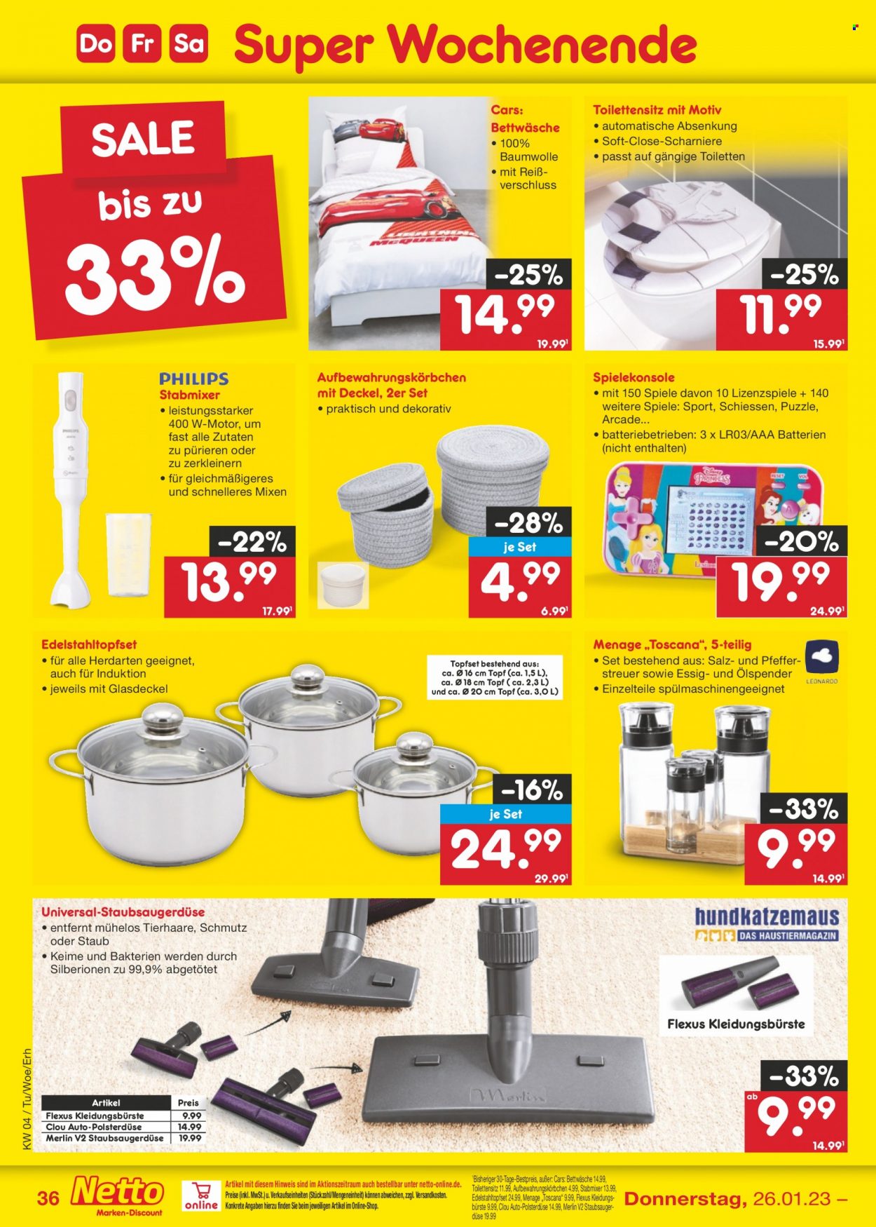 Netto Marken-Discount Prospekte  - 23.01.2023 - 28.01.2023. Seite 36