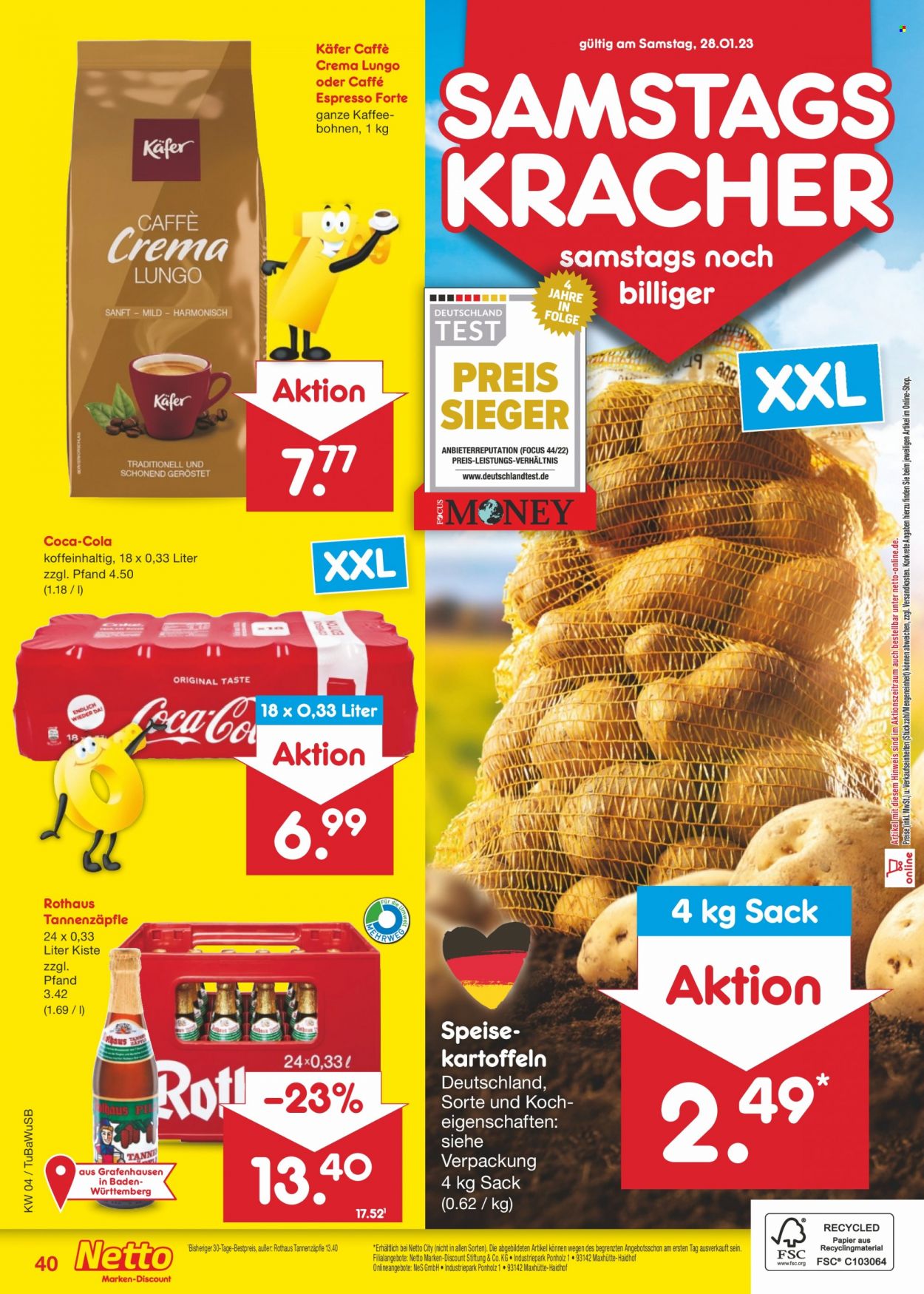 Netto Marken-Discount Prospekte  - 23.01.2023 - 28.01.2023. Seite 40