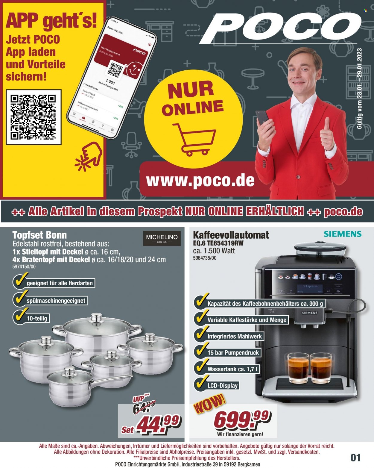 Poco Prospekte  - 23.01.2023 - 29.01.2023. Seite 1