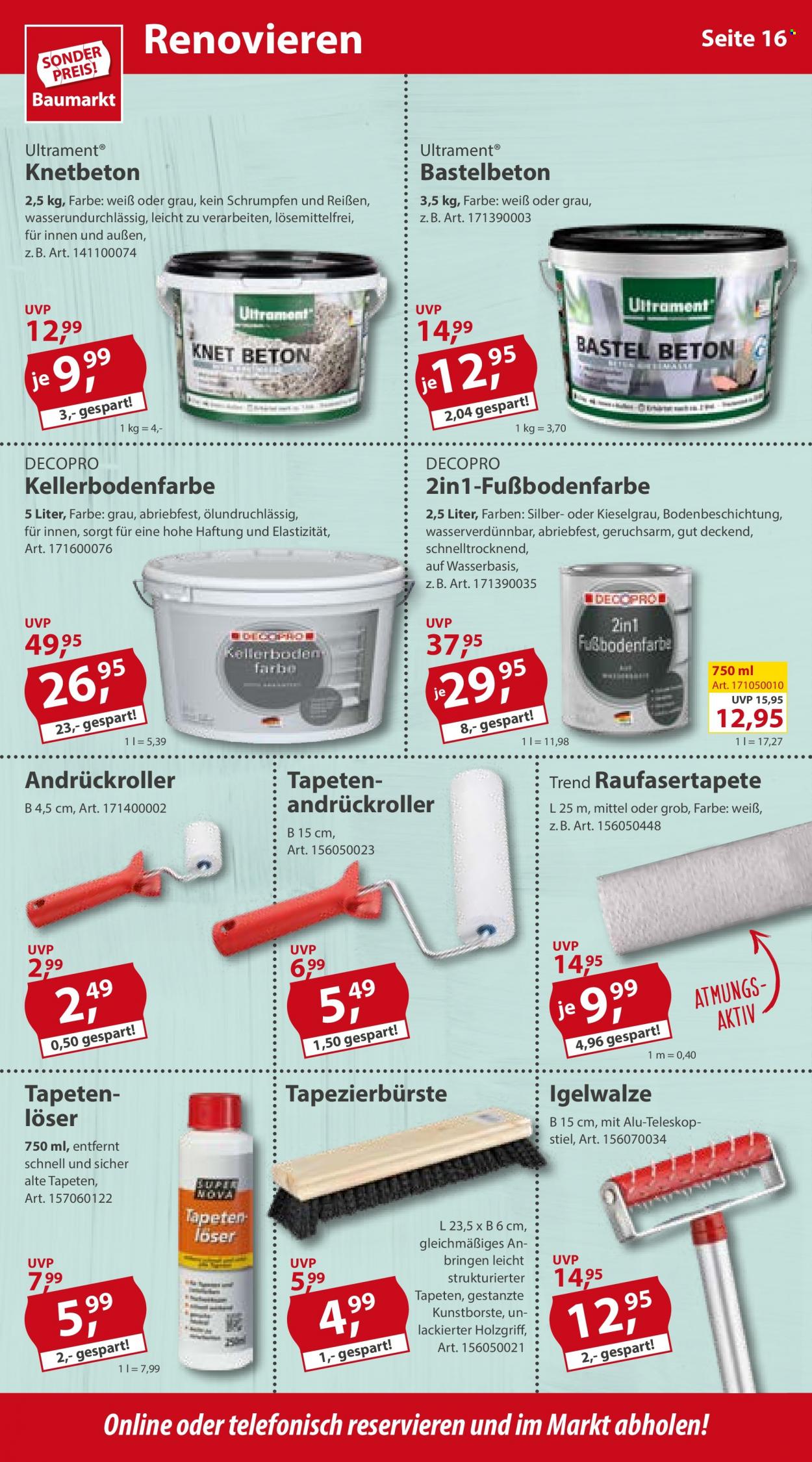 Sonderpreis-Baumarkt Prospekte  - 4.02.2023 - 10.02.2023. Seite 16
