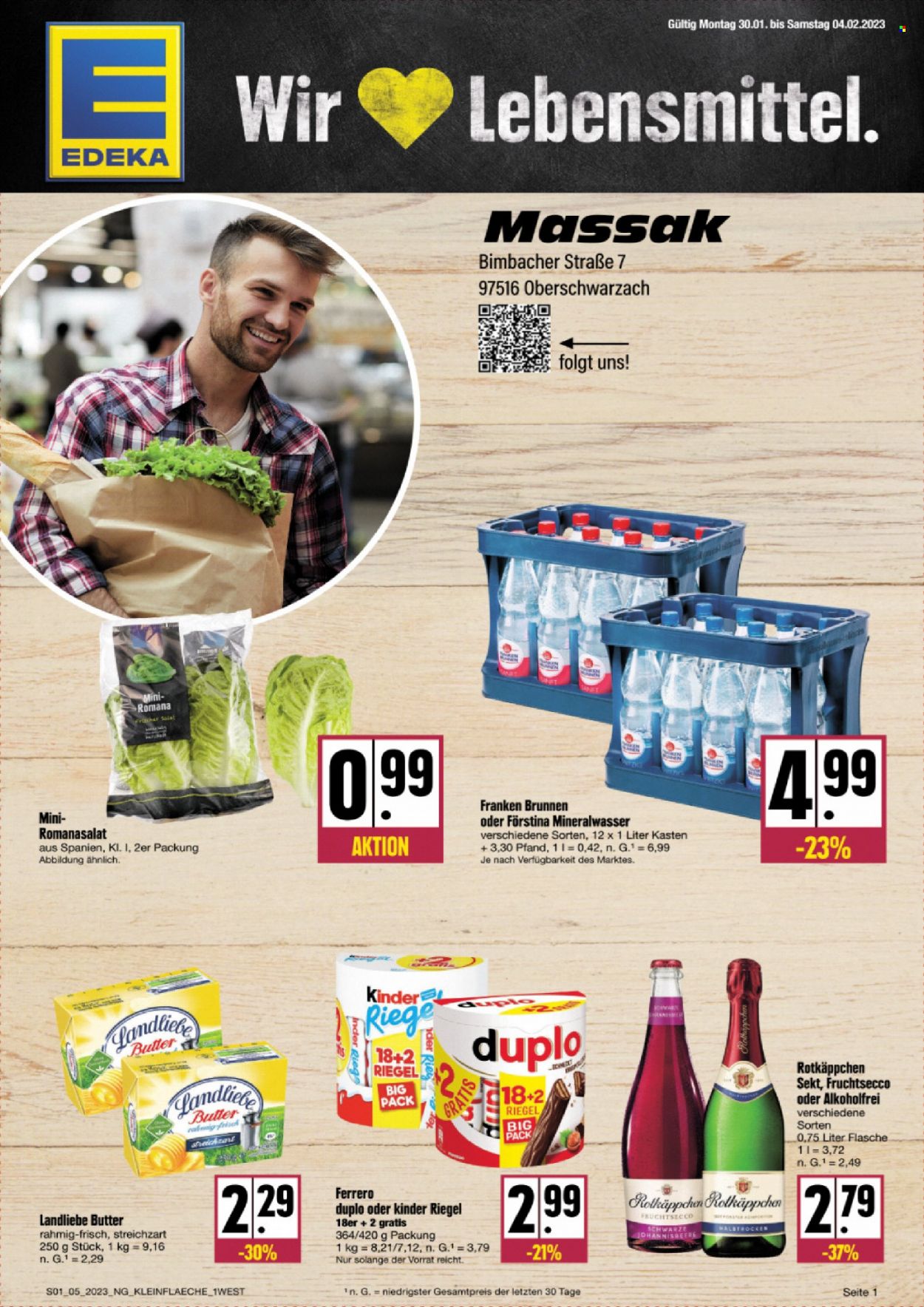 Edeka Prospekte  - 30.01.2023 - 4.02.2023. Seite 1