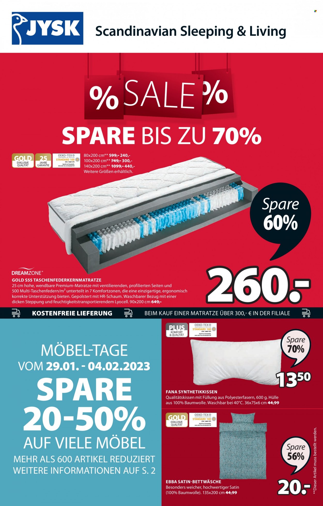 JYSK Prospekte  - 29.01.2023 - 11.02.2023. Seite 1