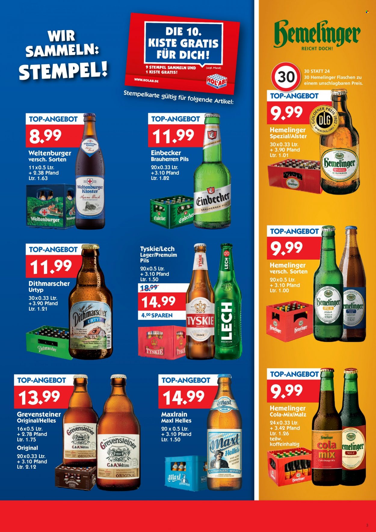 Hol'ab! Getränkemarkt Prospekte  - 30.01.2023 - 4.02.2023. Seite 3