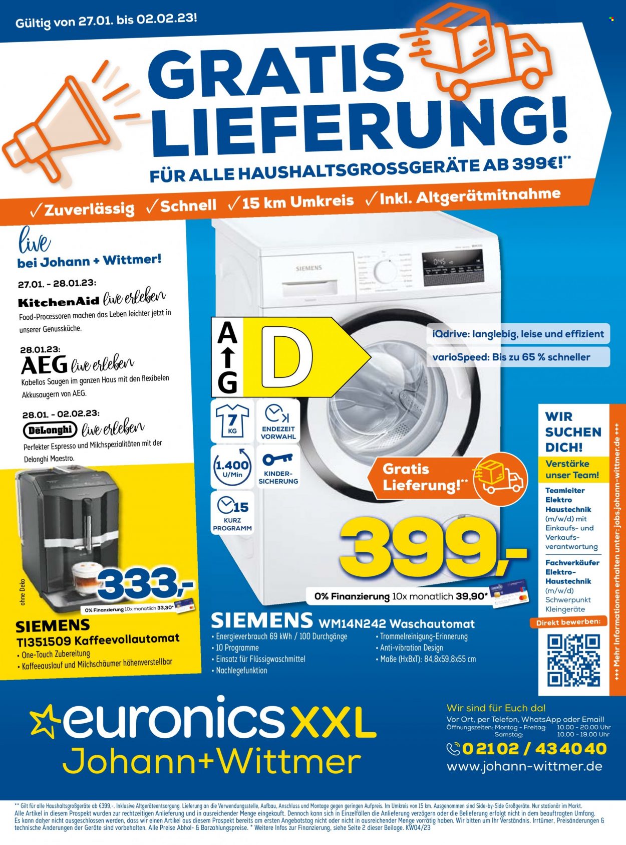 Euronics Prospekte  - 27.01.2023 - 2.02.2023. Seite 1