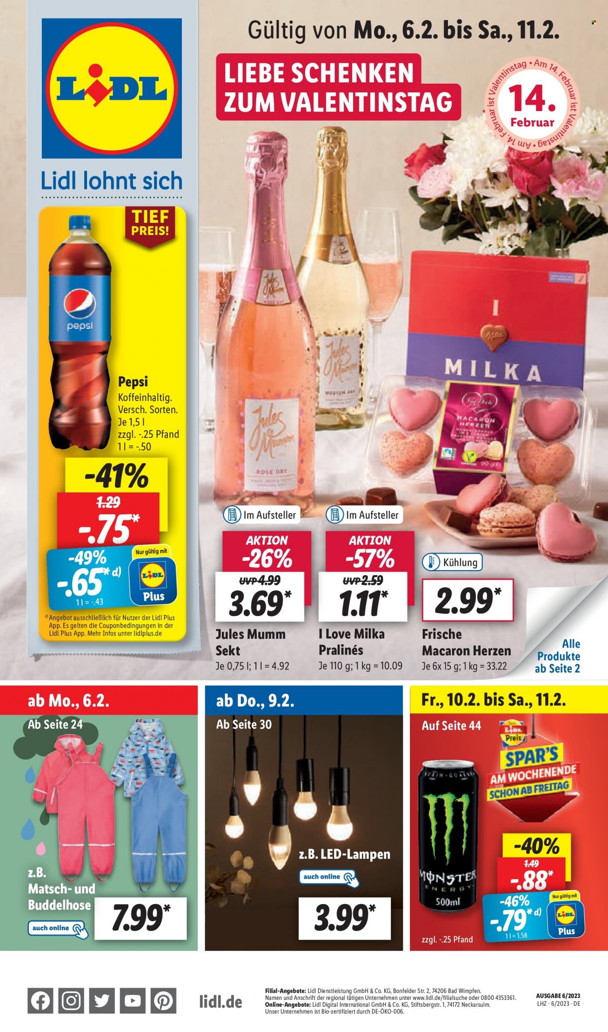 Lidl Prospekte  - 6.02.2023 - 11.02.2023. Seite 1
