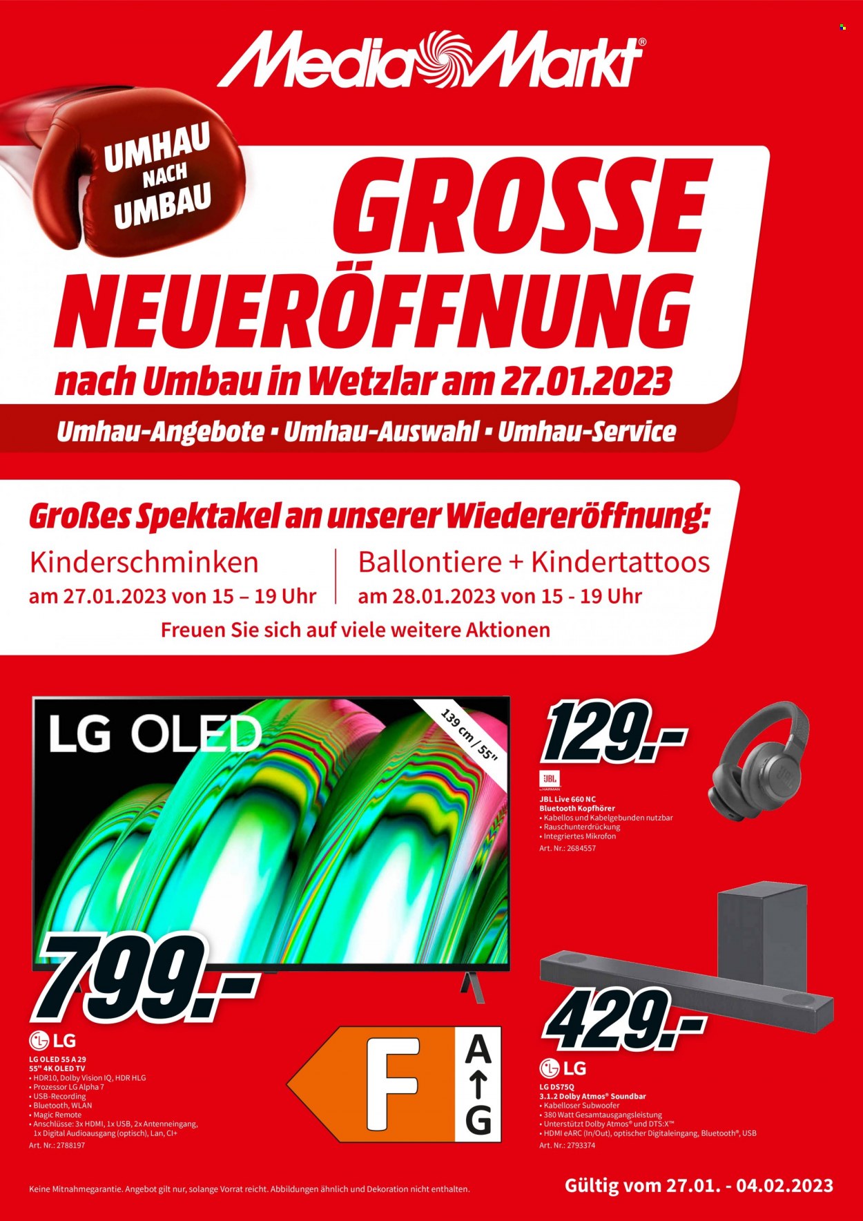 MediaMarkt Prospekte  - 27.01.2023 - 4.02.2023. Seite 1