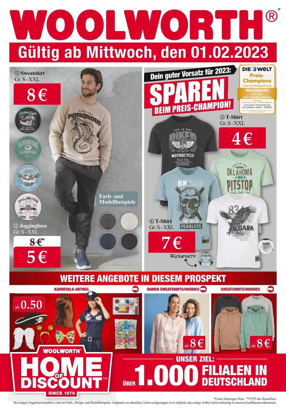 Woolworth Prospekte  - 1.02.2023 - 10.02.2023. Seite 1