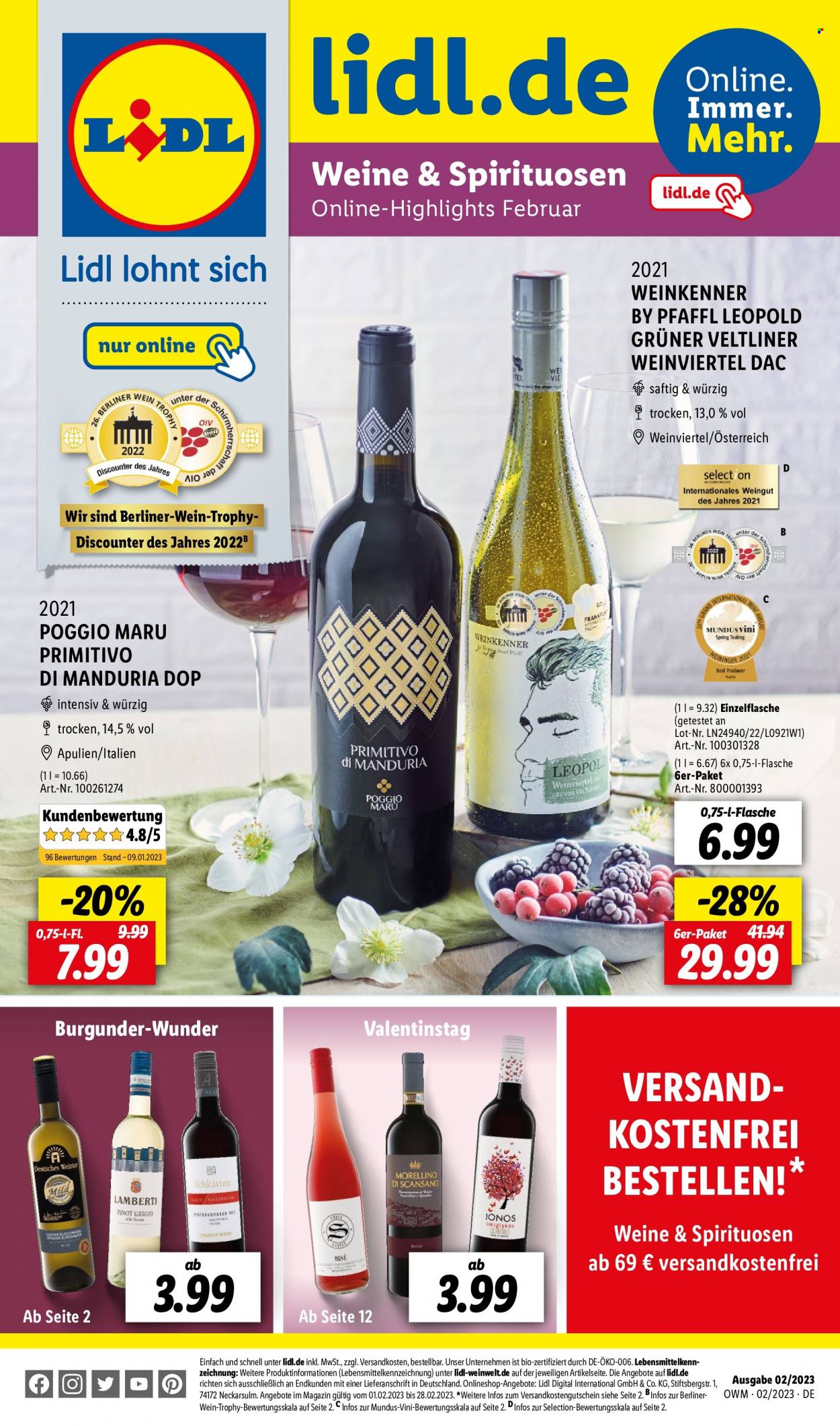 Lidl Prospekte  - 1.02.2023 - 28.02.2023. Seite 1