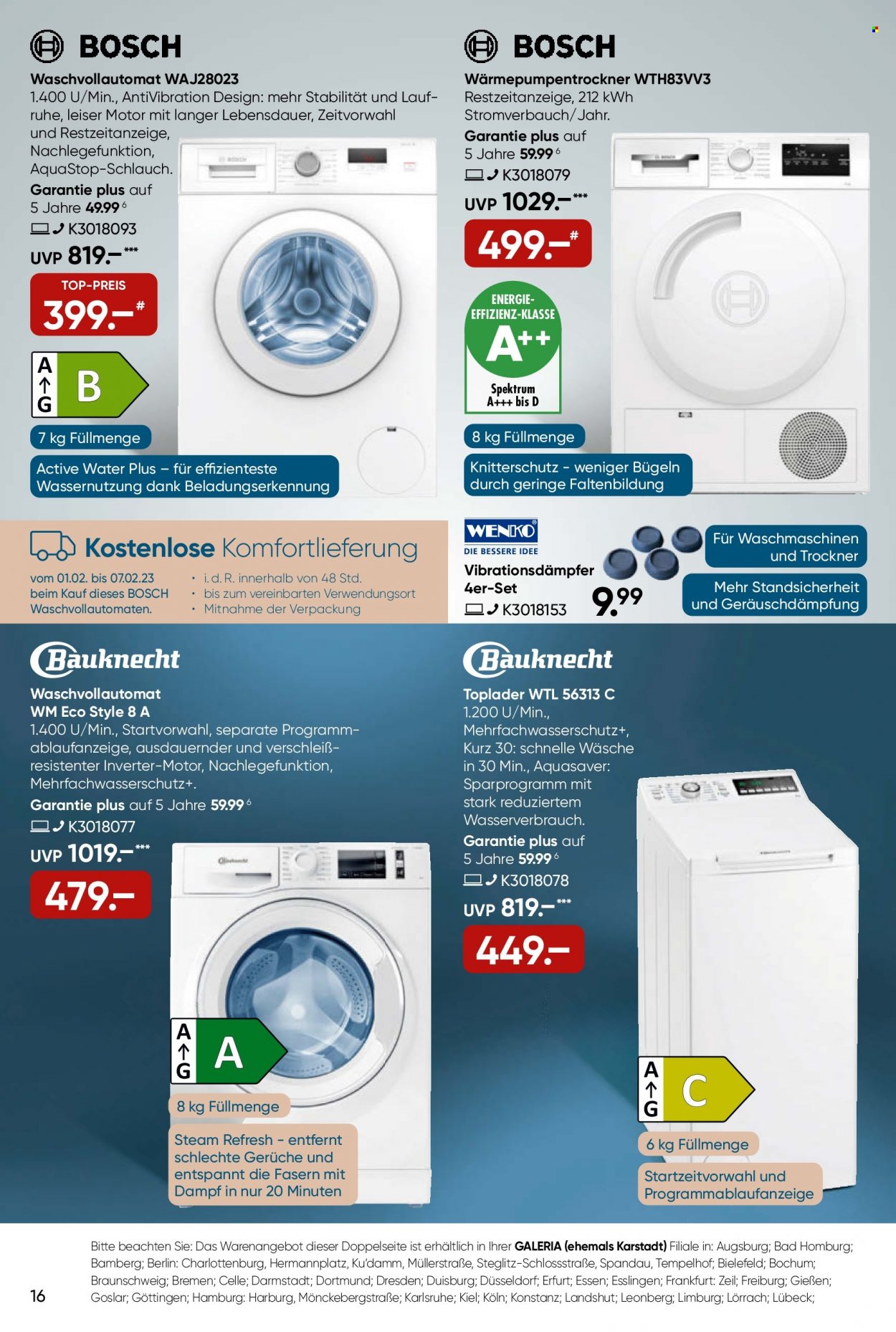 GALERIA Karstadt Kaufhof Prospekte  - 1.02.2023 - 7.02.2023. Seite 16