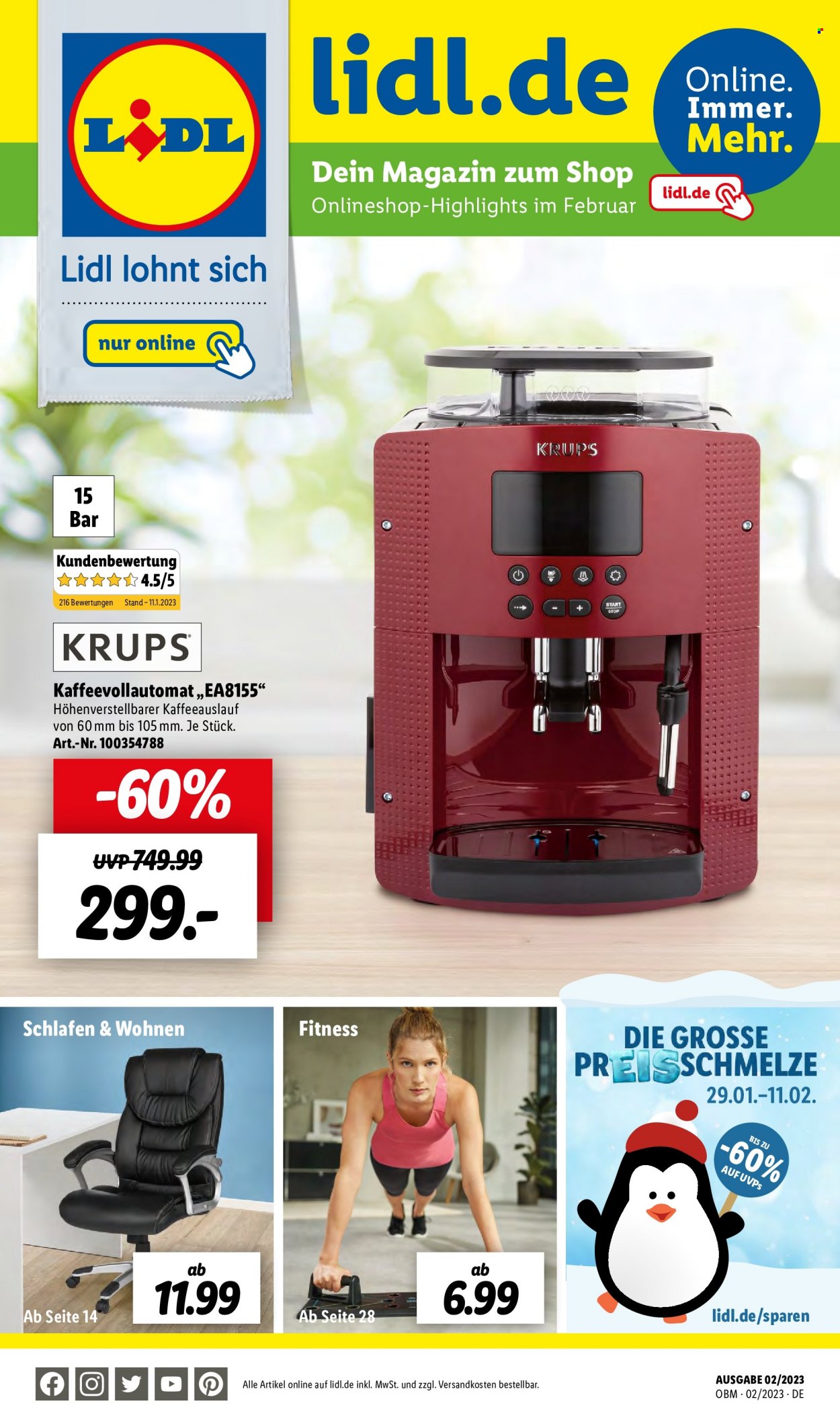 Lidl Prospekte  - 1.02.2023 - 28.02.2023. Seite 1