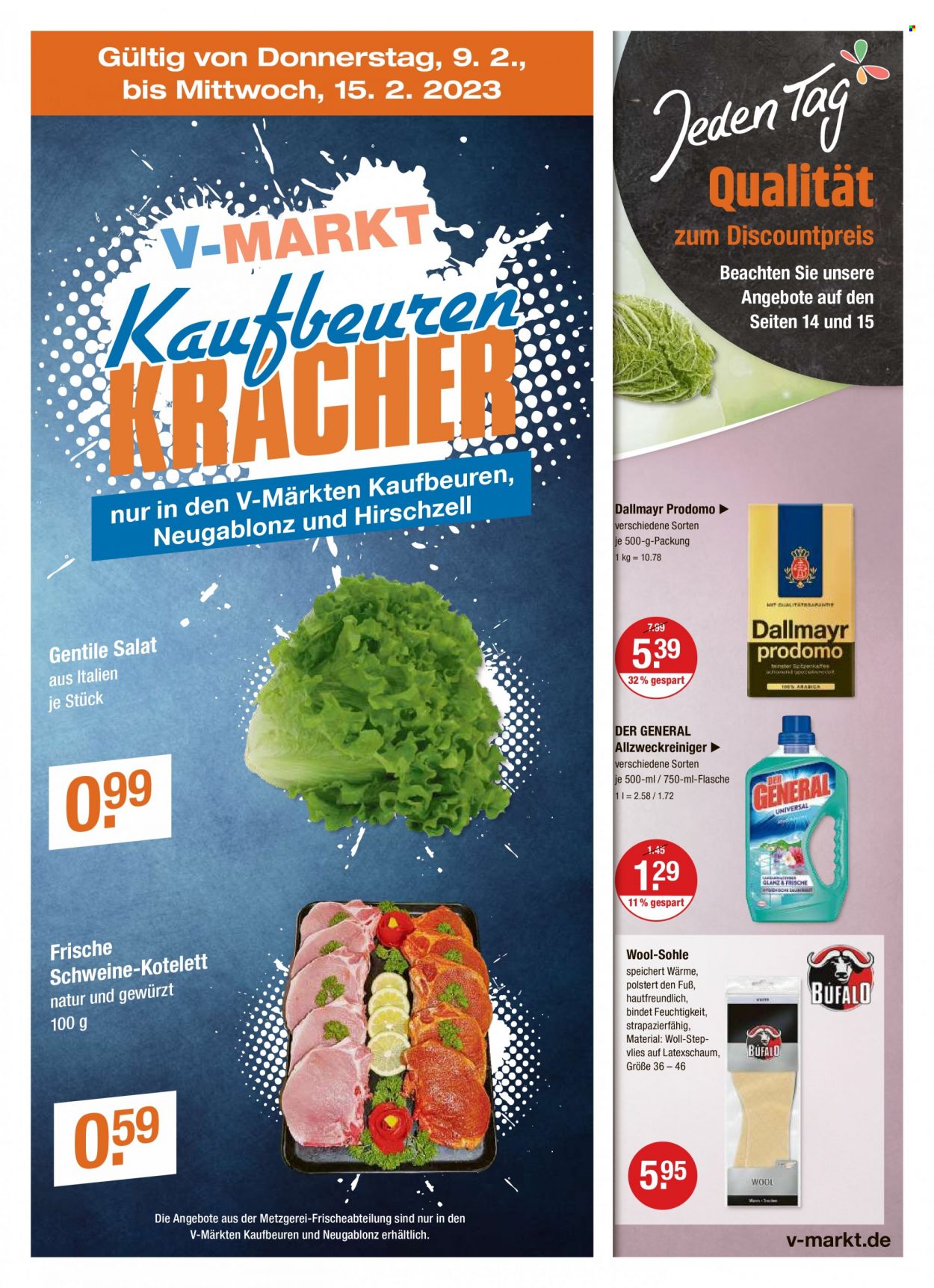 V-Markt Prospekte  - 9.02.2023 - 15.02.2023. Seite 1