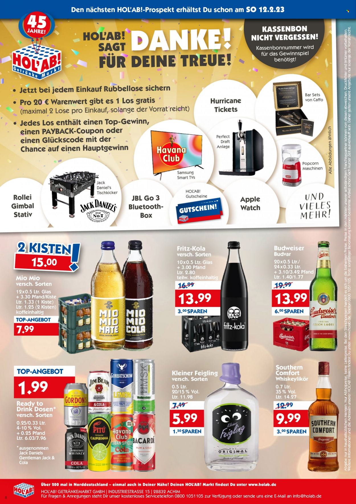 Hol'ab! Getränkemarkt Prospekte  - 6.02.2023 - 11.02.2023. Seite 8