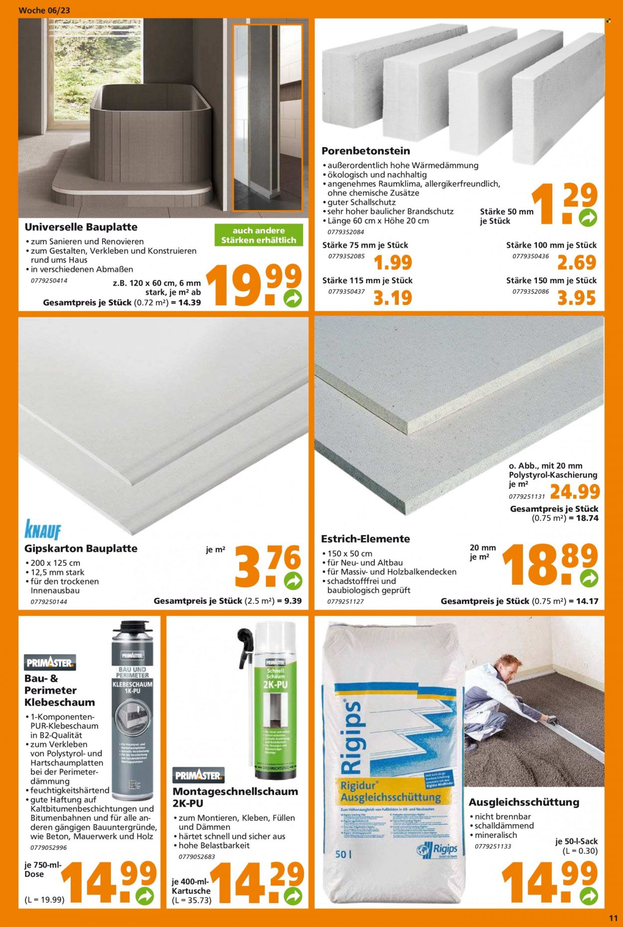 Globus Baumarkt Prospekte  - 6.02.2023 - 11.02.2023. Seite 11