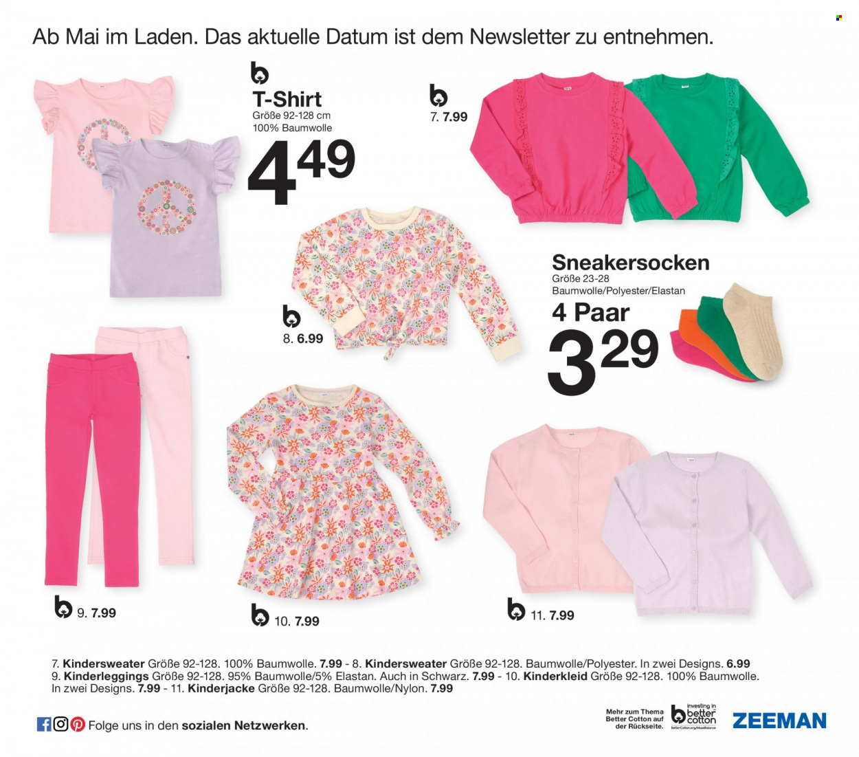 thumbnail - Prospekte Zeeman - Produkte in Aktion - Shirt, T-Shirt, Kinder-Sweater, Socken. Seite 33.