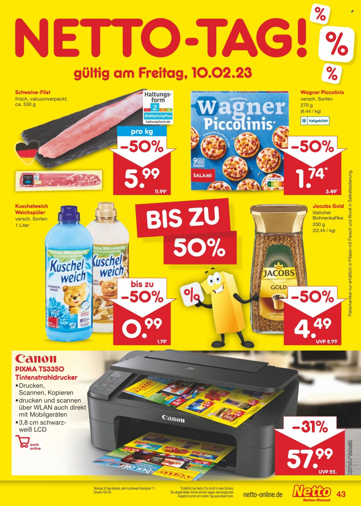 Netto Marken-Discount Prospekte  - 6.02.2023 - 11.02.2023. Seite 43