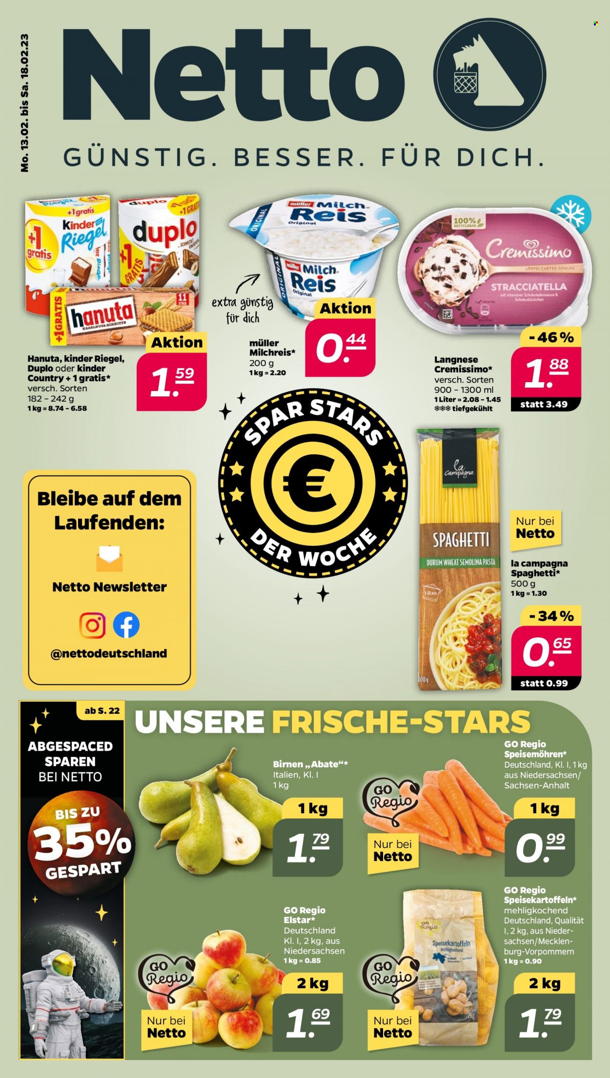 Netto Prospekte  - 13.02.2023 - 18.02.2023. Seite 1