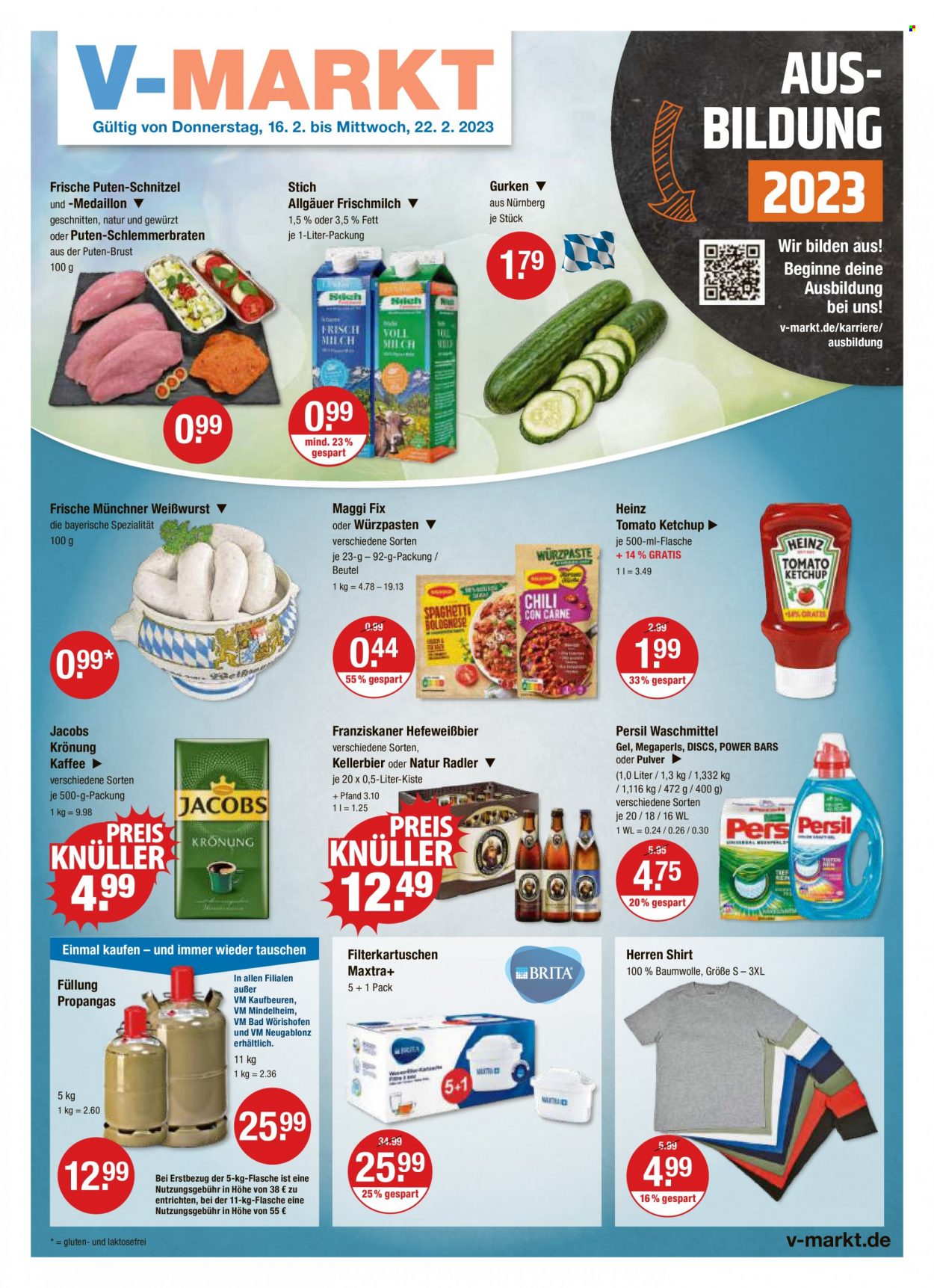 V-Markt Prospekte  - 16.02.2023 - 22.02.2023. Seite 1