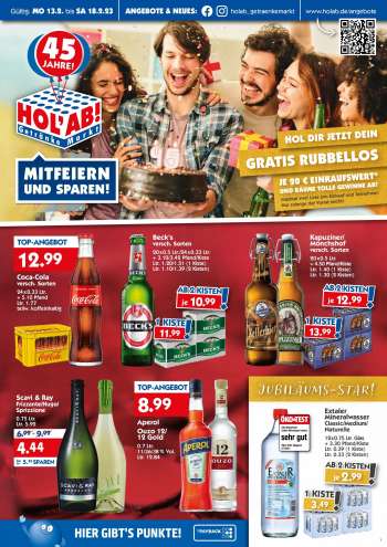 Leták Hol'ab! Getränkemarkt - 13.2.2023 - 18.2.2023.