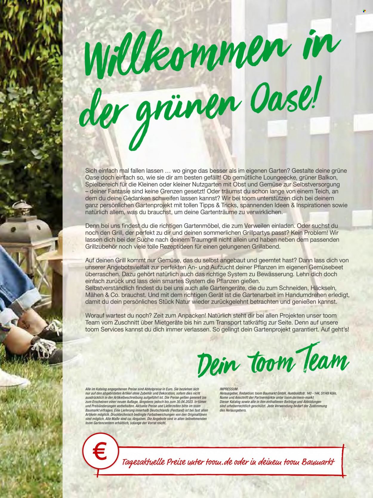 thumbnail - Prospekte toom Baumarkt - Produkte in Aktion - Gartenlounge, Gartenmöbel, Dekoration, Grillzubehör. Seite 3.