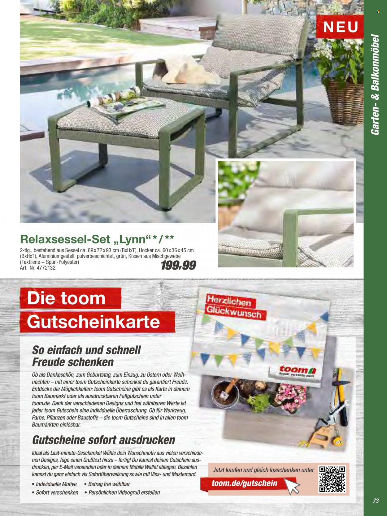 toom Baumarkt Prospekte . Seite 73