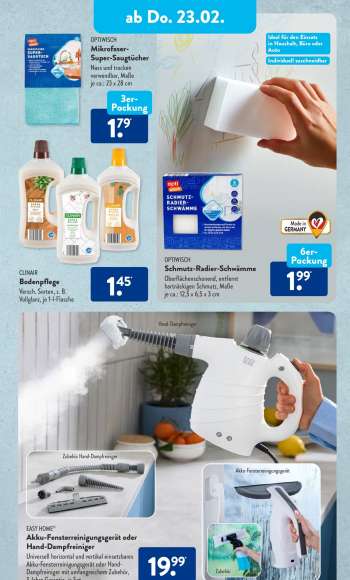 thumbnail - Akku-Fensterreinigungsgerät oder Hand-Dampfreiniger