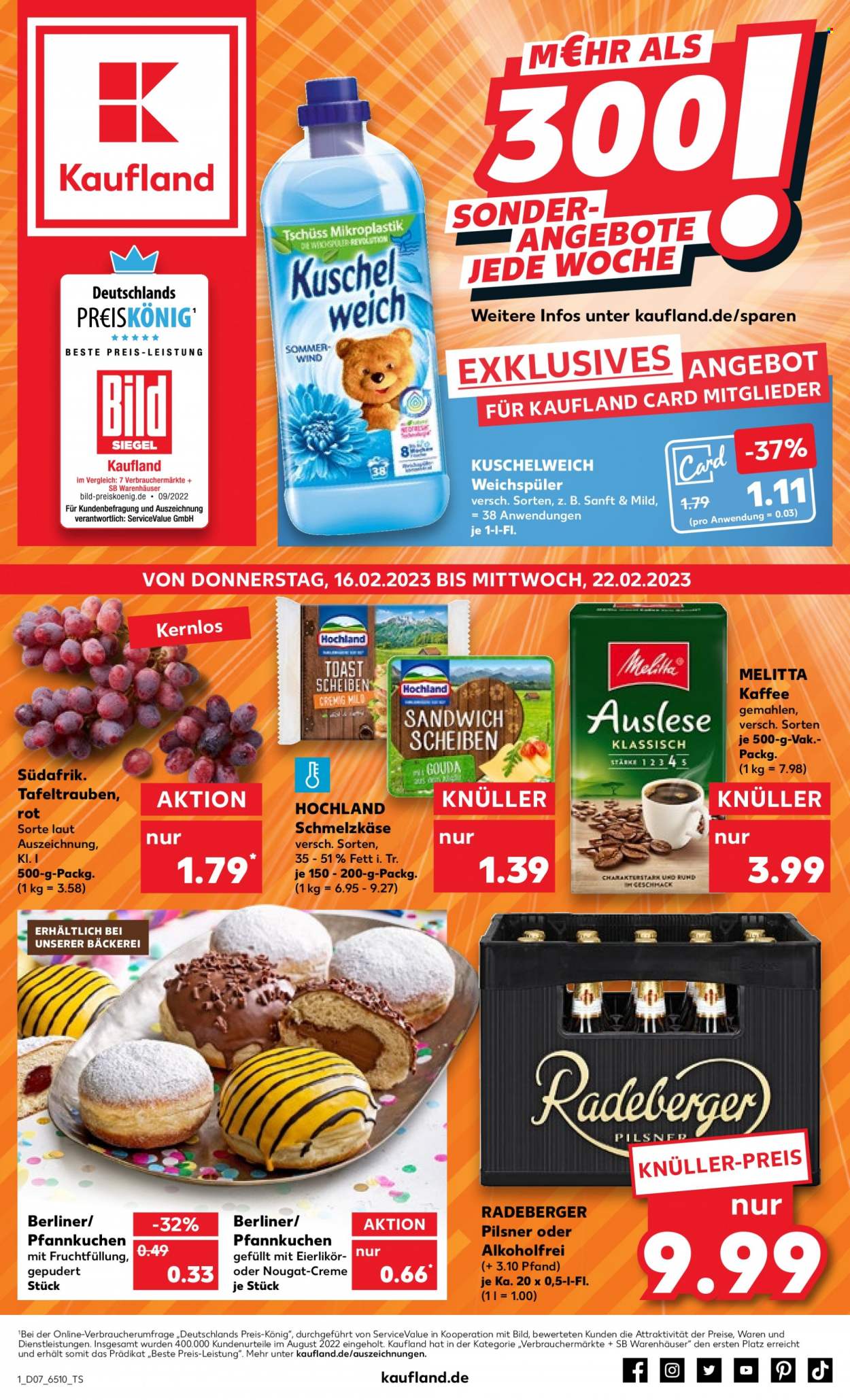 Kaufland Prospekte  - 16.02.2023 - 22.02.2023. Seite 1