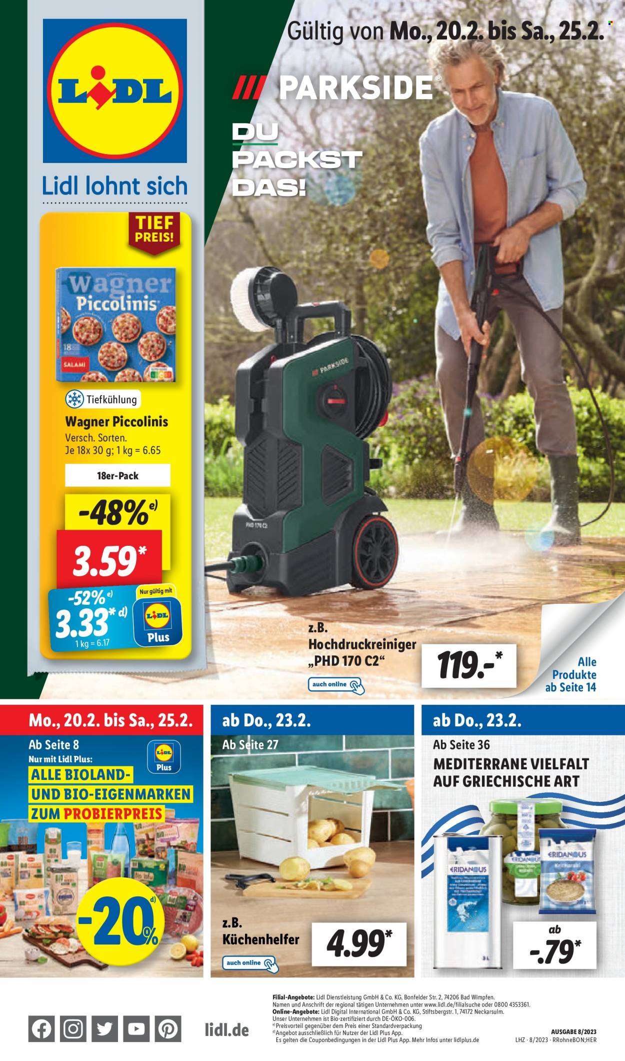 Lidl Prospekte  - 20.02.2023 - 25.02.2023. Seite 1