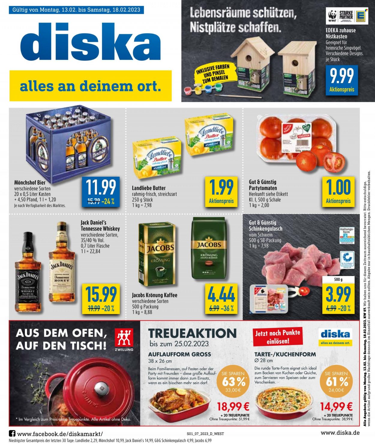 Diska Prospekte  - 13.02.2023 - 18.02.2023. Seite 1