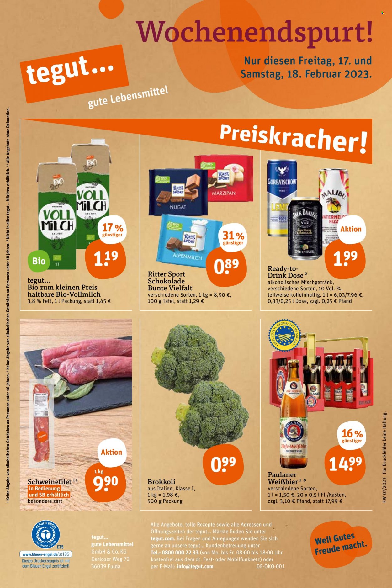 tegut... Prospekte  - 13.02.2023 - 18.02.2023. Seite 30