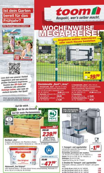 Prospekte toom Baumarkt - 18.02.2023 - 24.02.2023.