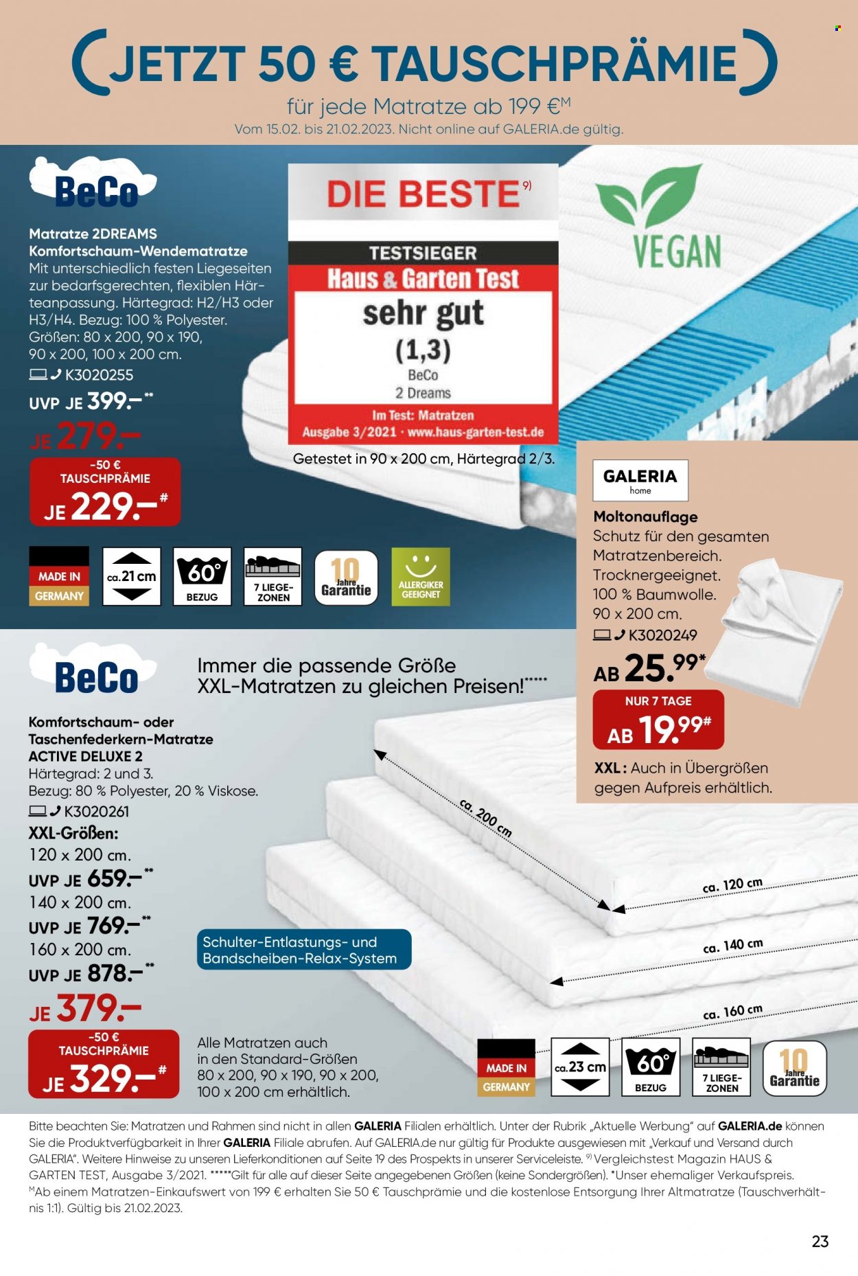 GALERIA Karstadt Kaufhof Prospekte  - 15.02.2023 - 21.02.2023. Seite 23
