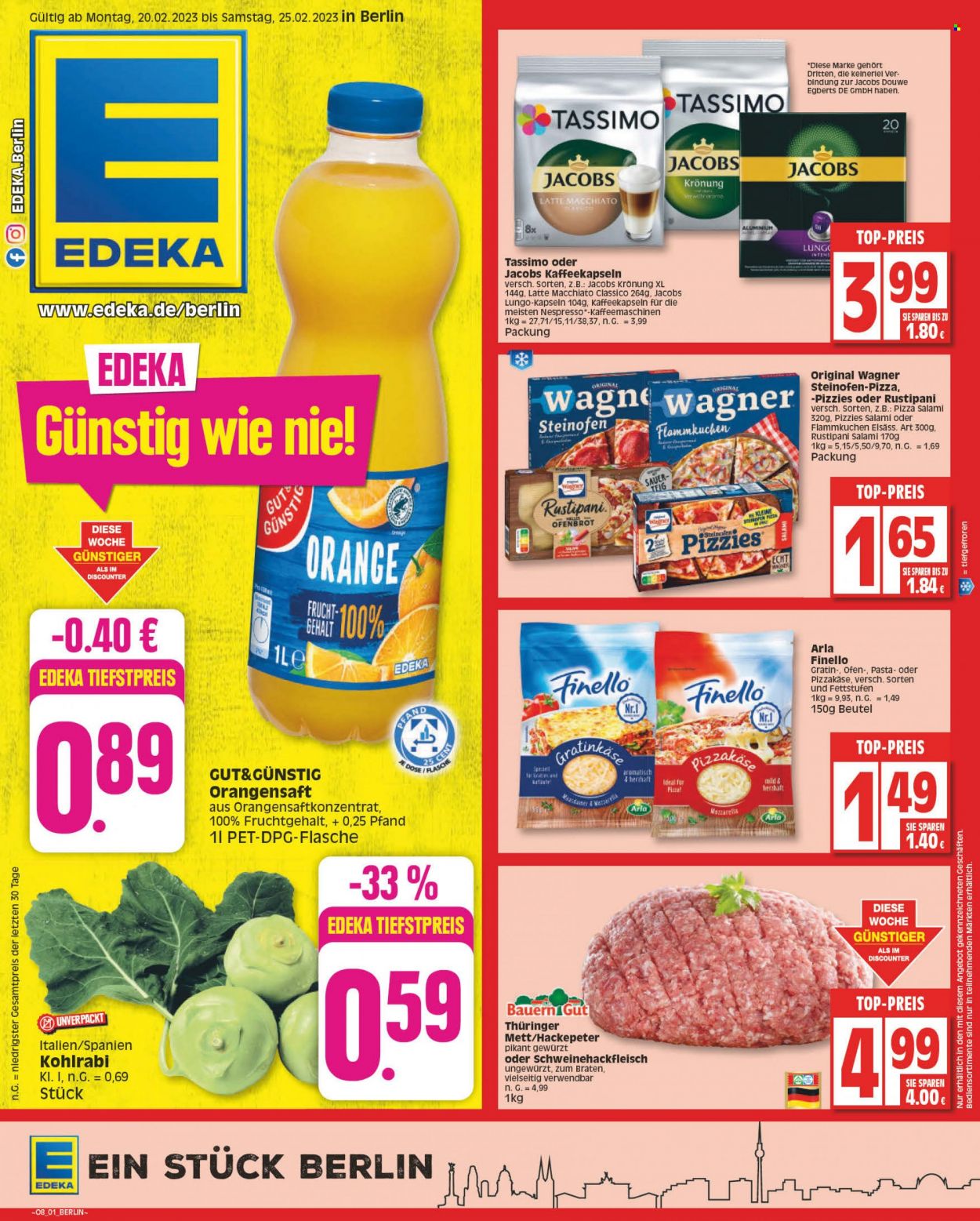 Edeka Prospekte  - 20.02.2023 - 25.02.2023. Seite 1