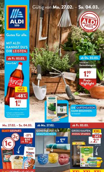 Prospekte ALDI SÜD - 27.02.2023 - 4.03.2023.