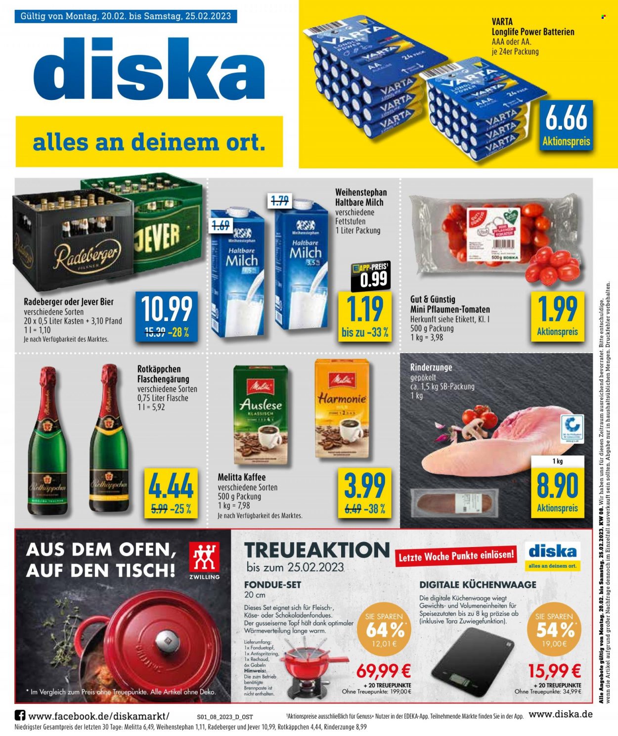 Diska Prospekte  - 20.02.2023 - 25.02.2023. Seite 1
