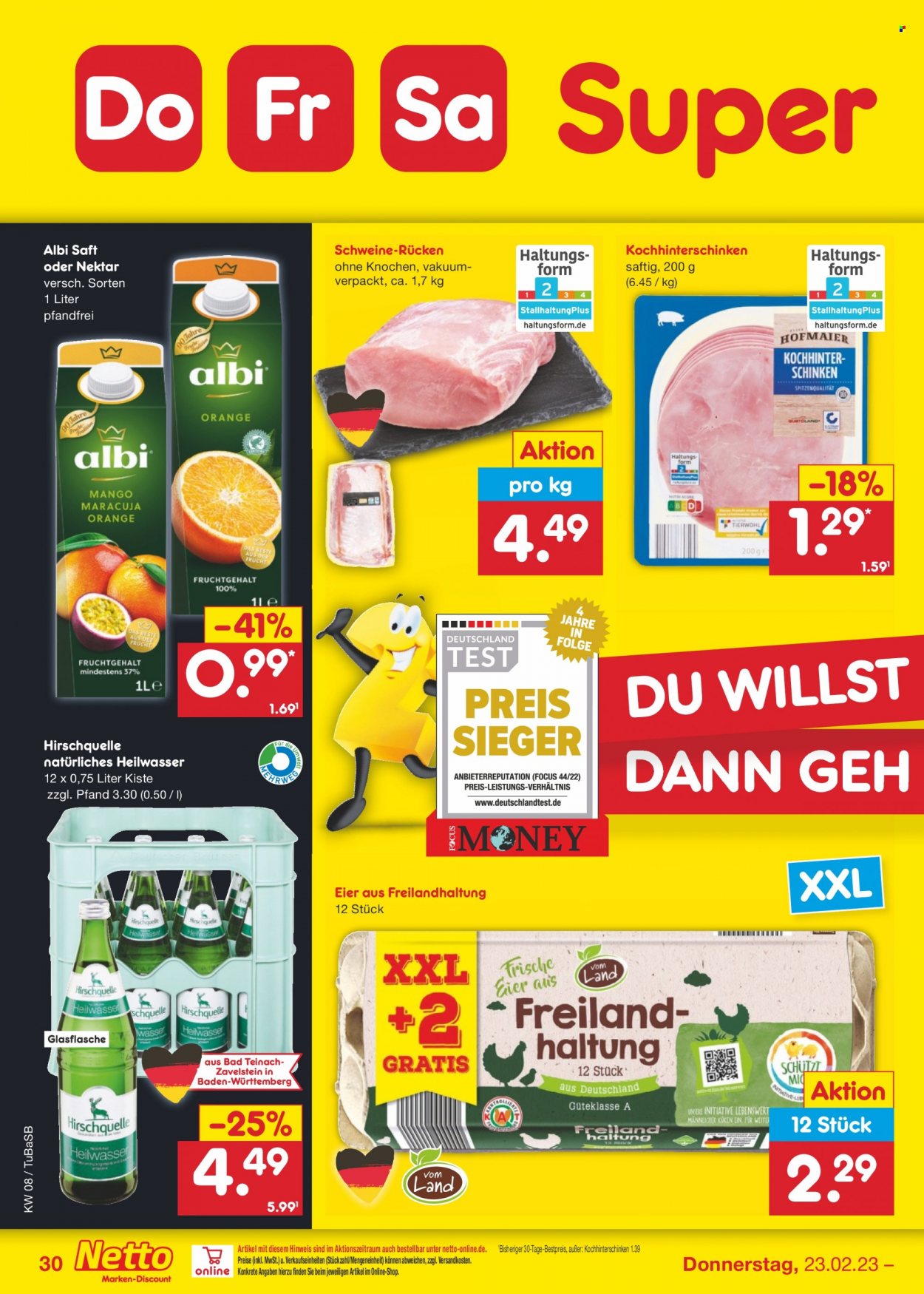 Netto Marken-Discount Prospekte  - 20.02.2023 - 25.02.2023. Seite 30