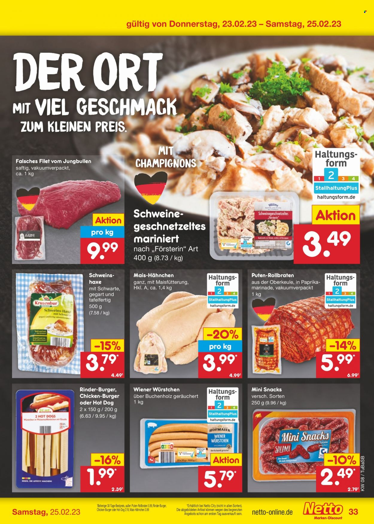 Netto Marken-Discount Prospekte  - 20.02.2023 - 25.02.2023. Seite 33